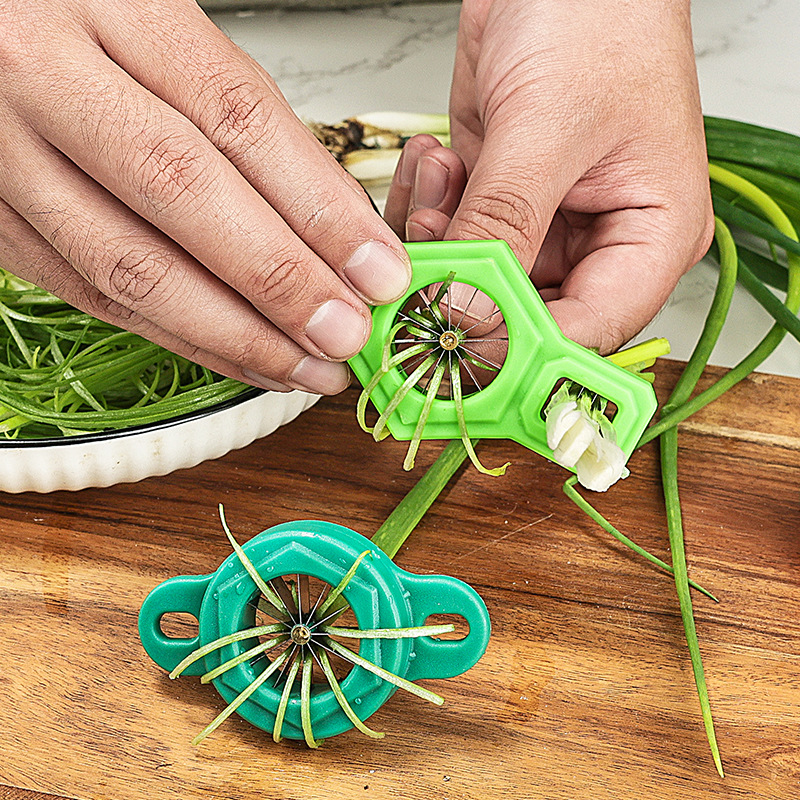 Kitchen Gadgets Drawing - 1PC Groene Uiensnijder Gesneden Groene Ui