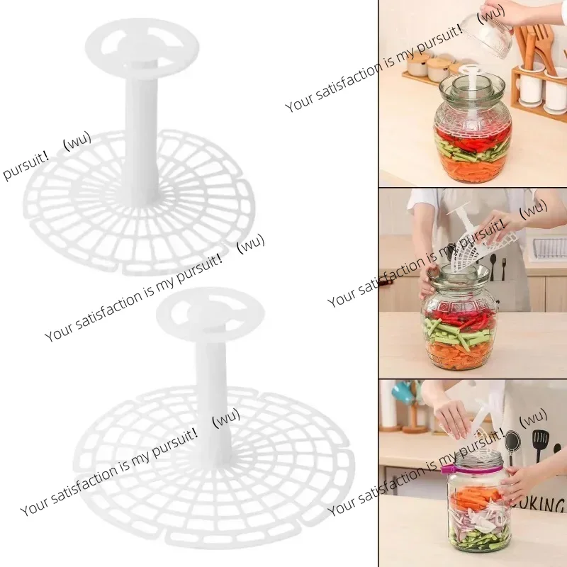 Kitchen Gadgets Made In Usa - Drukknop plastic houder, geschikt voor augurkenpotten,