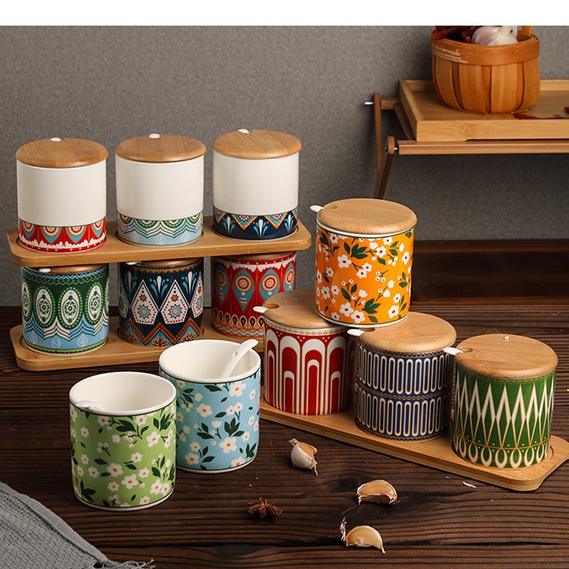Korean Kitchen Gadgets - Keramische Kruidenpot Set Keuken Kruiden Opslag