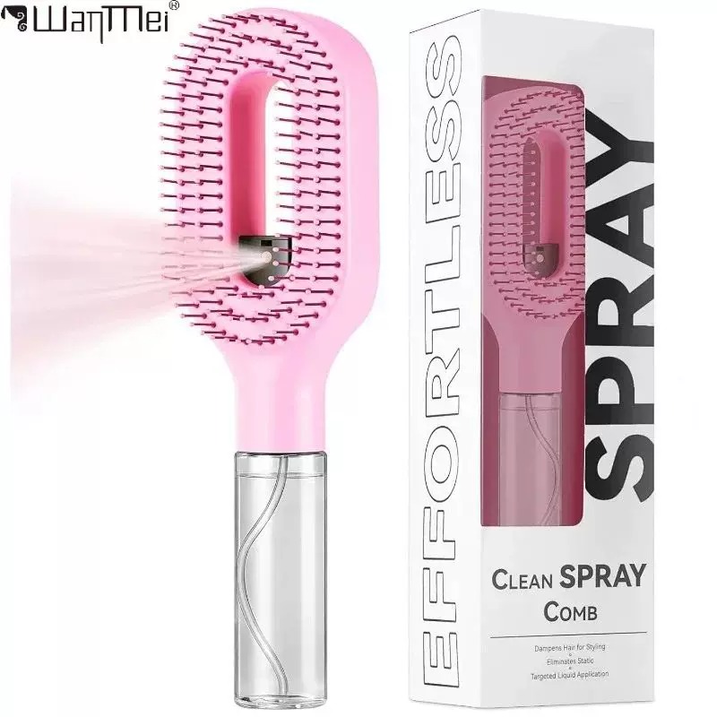 Kitchen Gadgets Oil Spray - 2-in-1 Spraykam Ontklittende hoofdhuidmassage haarborstel met