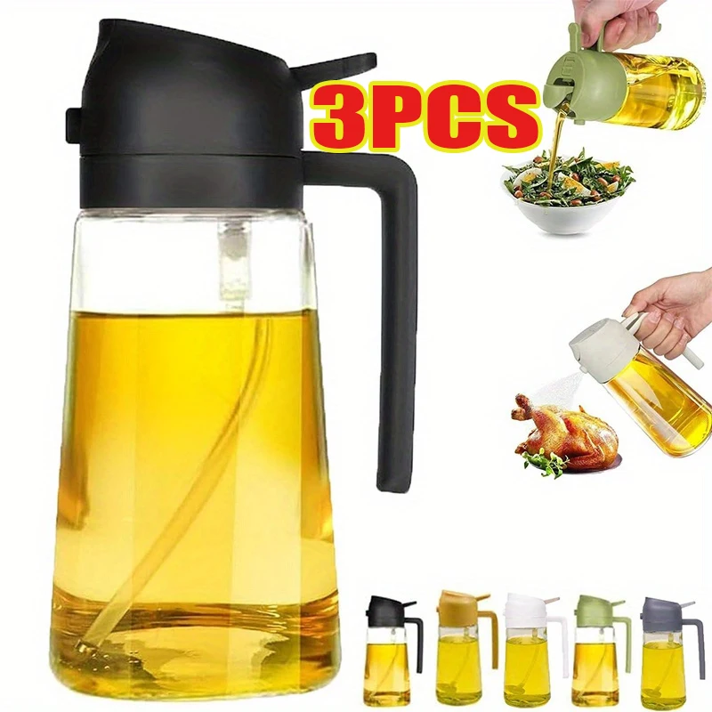 Kitchen Gadgets Oil Spray - Olieverstuiver 2-in-1 Plastic Huishoudelijke Keuken Olieverstuiverfles