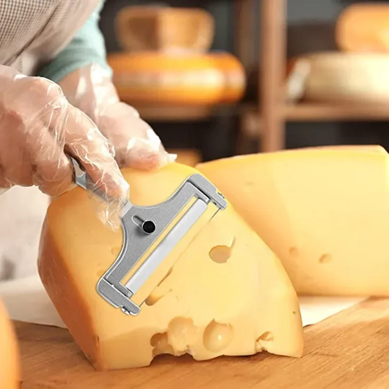 Kitchen Gadgets Wirecutter - Kaasschaaf van aluminiumlegering, verstelbare dikte, kaasbaksnijder