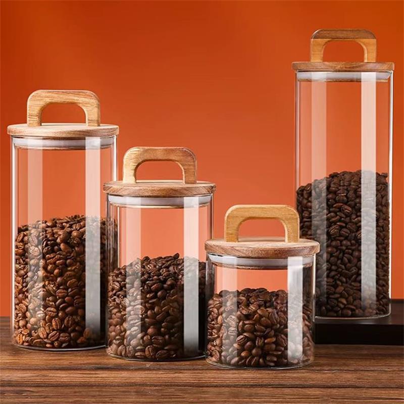 Korean Kitchen Gadgets - Helderglazen pot met bamboe deksel Verzegelde