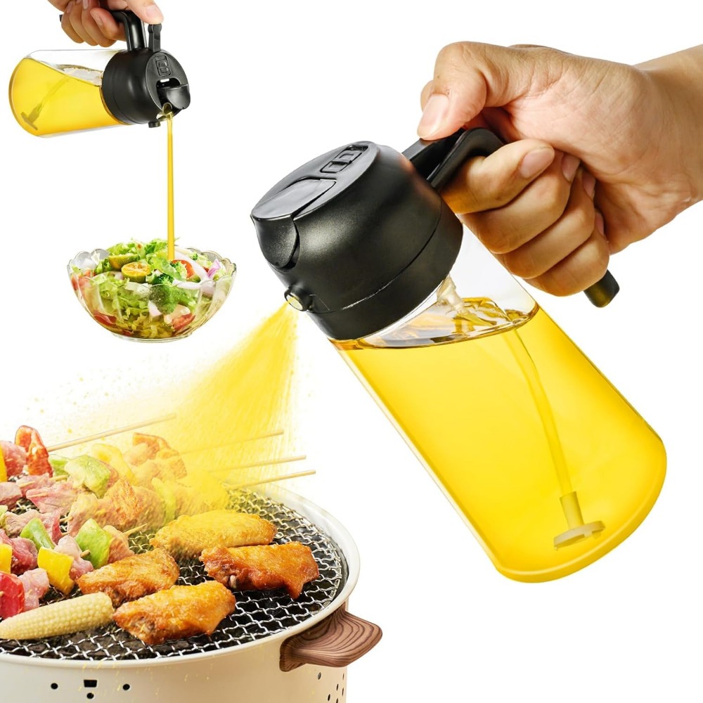 Kitchen Gadgets Oil Spray - 16oz/470ml olijfolie-spuit voor koken - 2-in-1