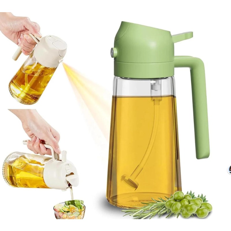 Kitchen Gadgets Oil Spray - 16oz/470ml Glazen Olijfolie Spuitfles voor Koken,