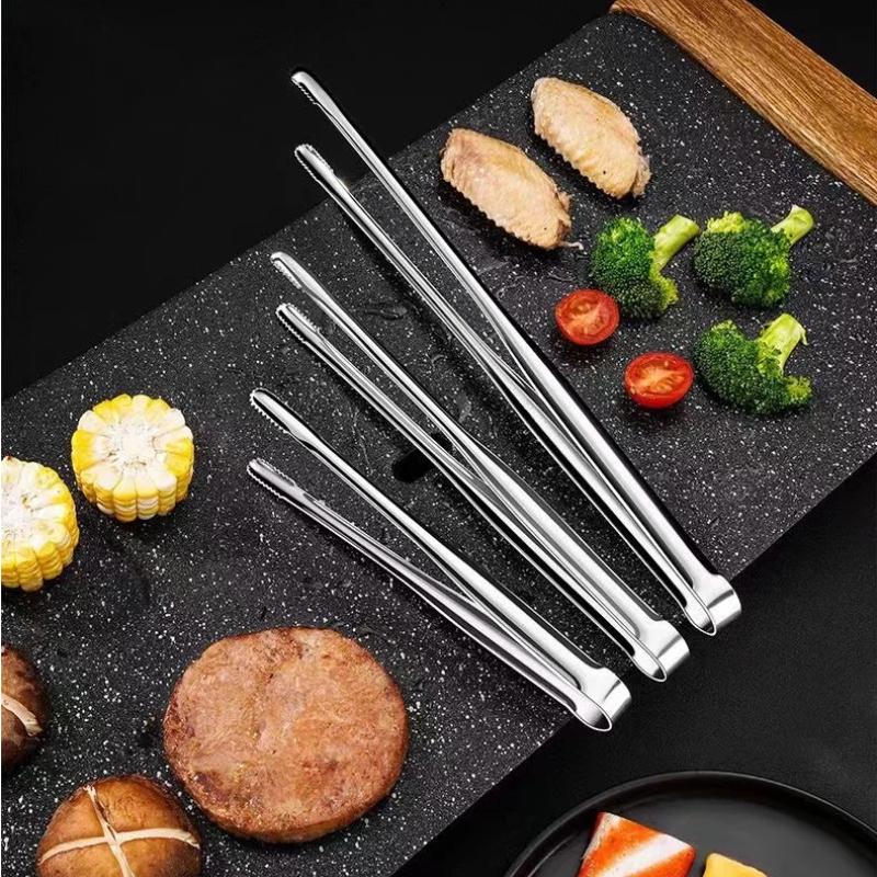 Korean Kitchen Gadgets - Roestvrijstalen kooktang Koreaanse BBQ-voedselgrijper Steak Pasta