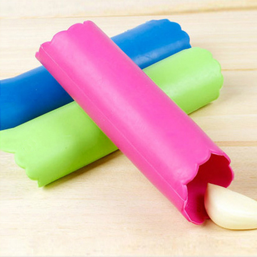 Kitchen Gadgets Youtube - Silicone knoflookpeller, schilverwijderaar, roller, knoflookstripper, knoflookrol,