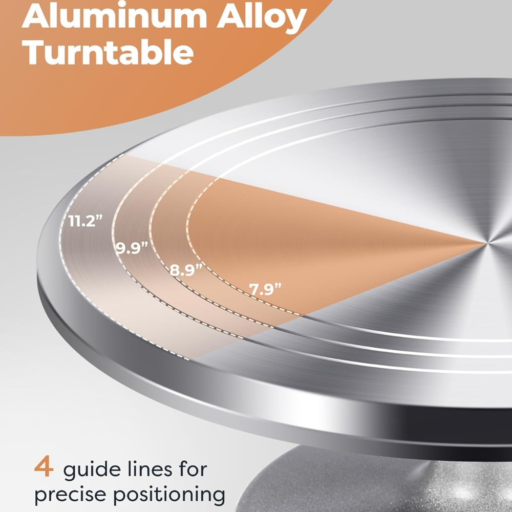 Aluminium taartdraaitafelset m - Cake Decorating Turntable recensie en prijs