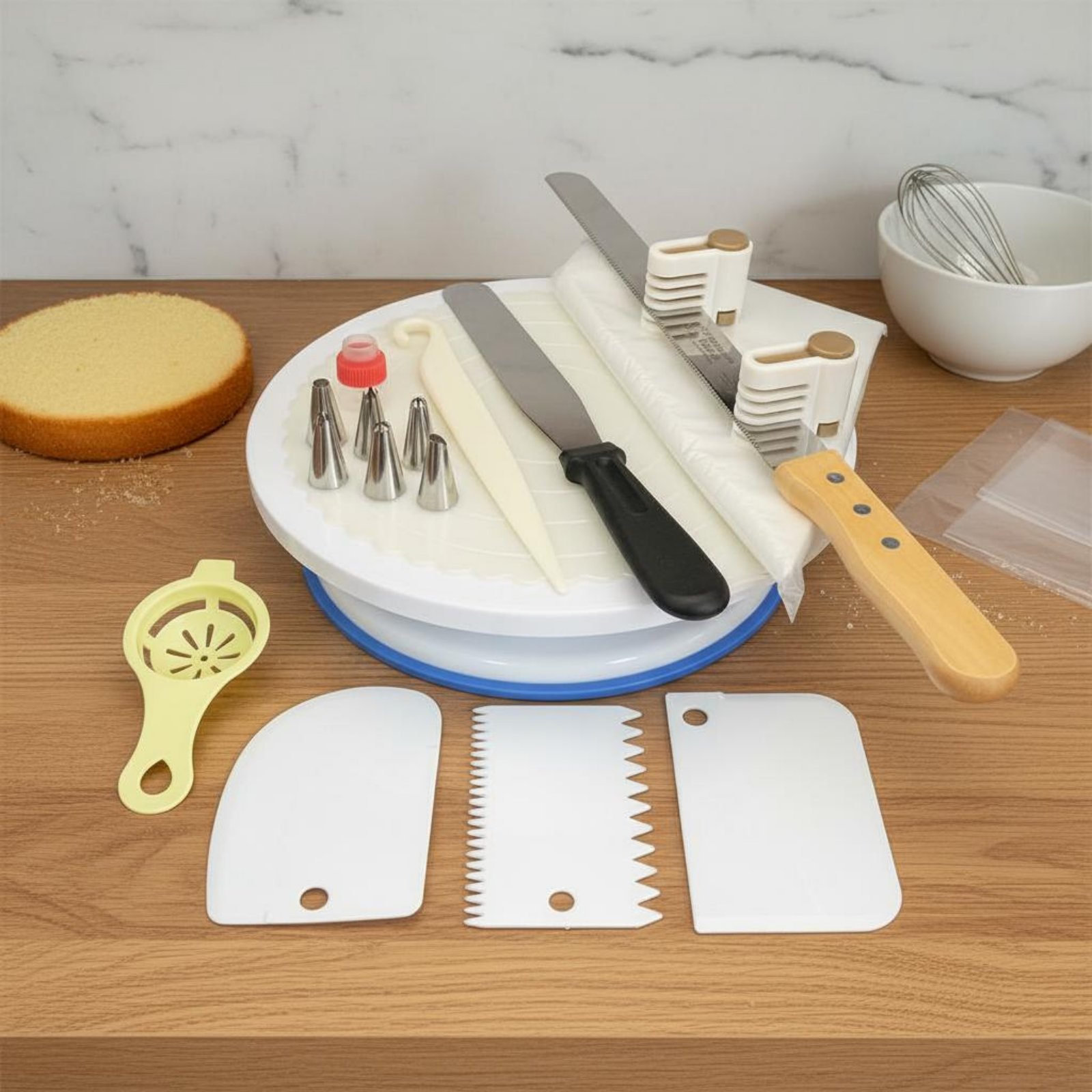 Taartdraaischijf en decoraties - Cake Decorating Turntable recensie en prijs