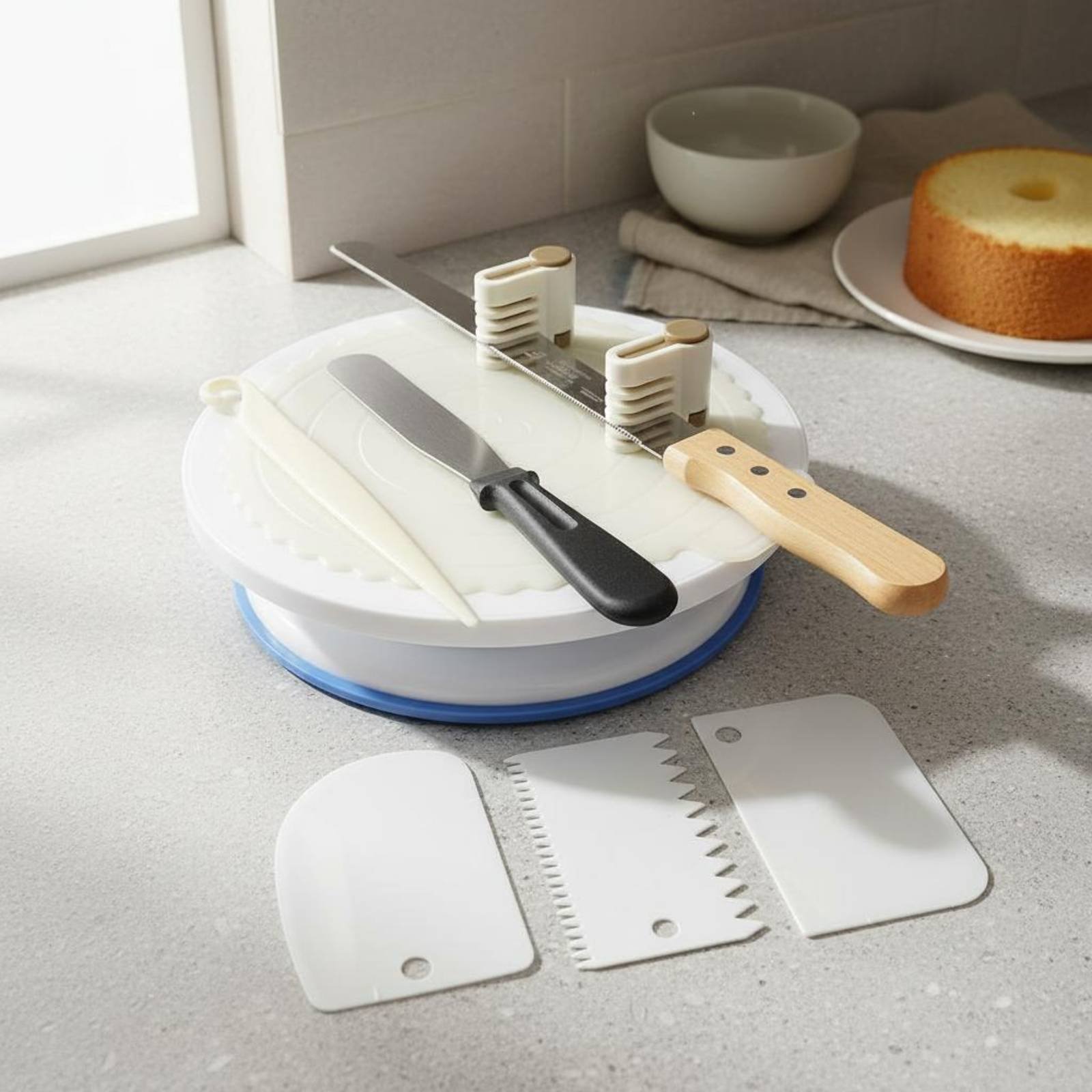 Taartdraaischijf en decoraties - Cake Decorating Turntable recensie en prijs