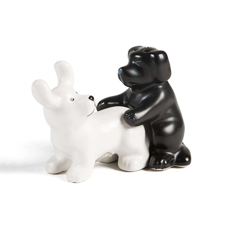 Zwart-wit keramische honden zo - Korean Kitchen Gadgets recensie en prijs