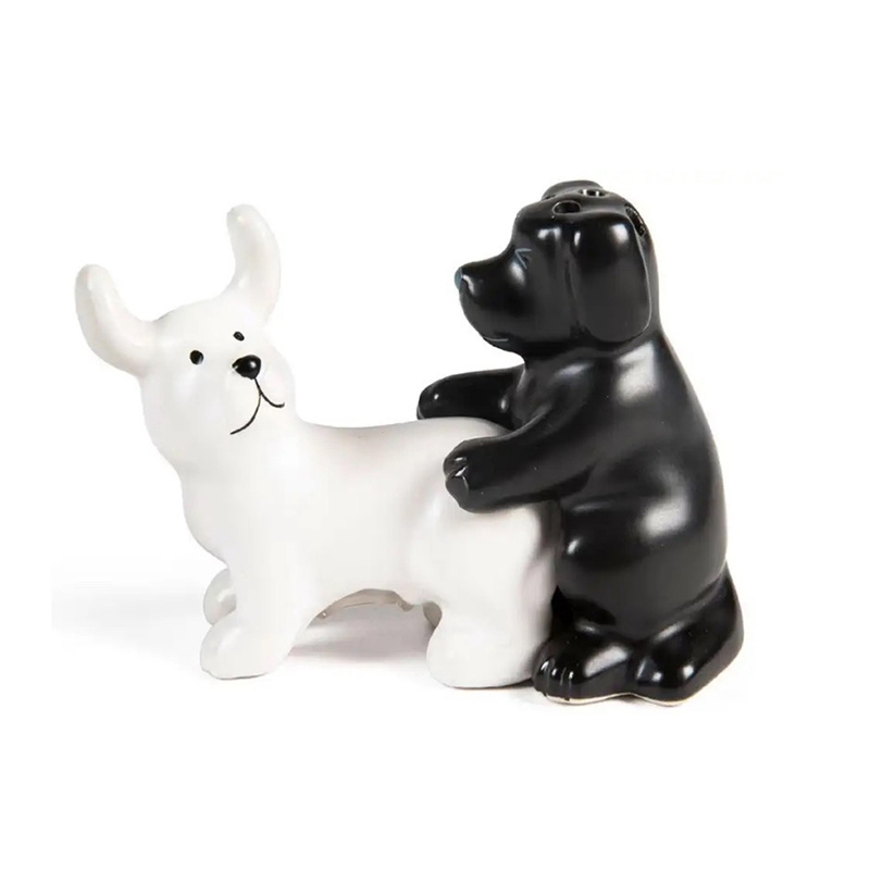 Zwart-wit keramische honden zo - Korean Kitchen Gadgets recensie en prijs