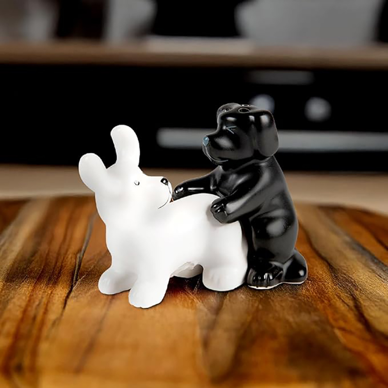 Zwart-wit keramische honden zo - Korean Kitchen Gadgets recensie en prijs
