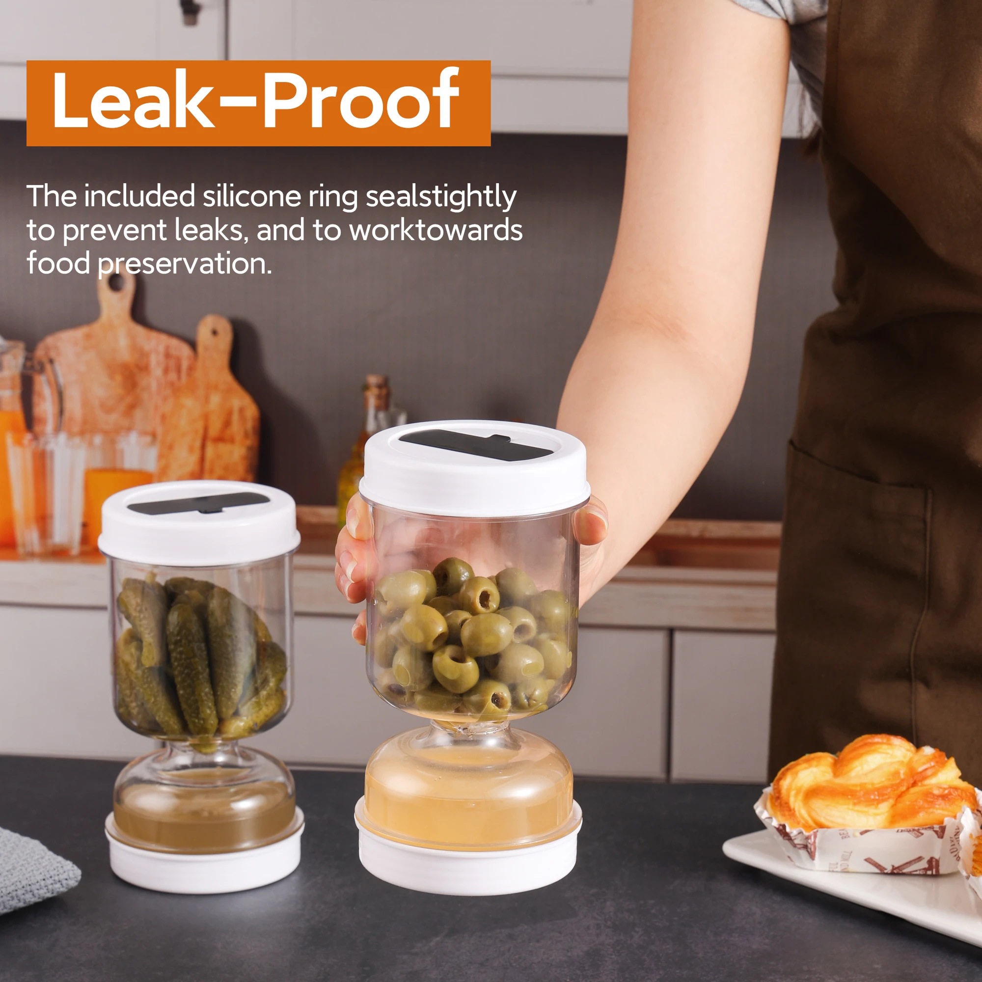 Augurken Pot Met Vorken Droge  - Korean Kitchen Gadgets recensie en prijs