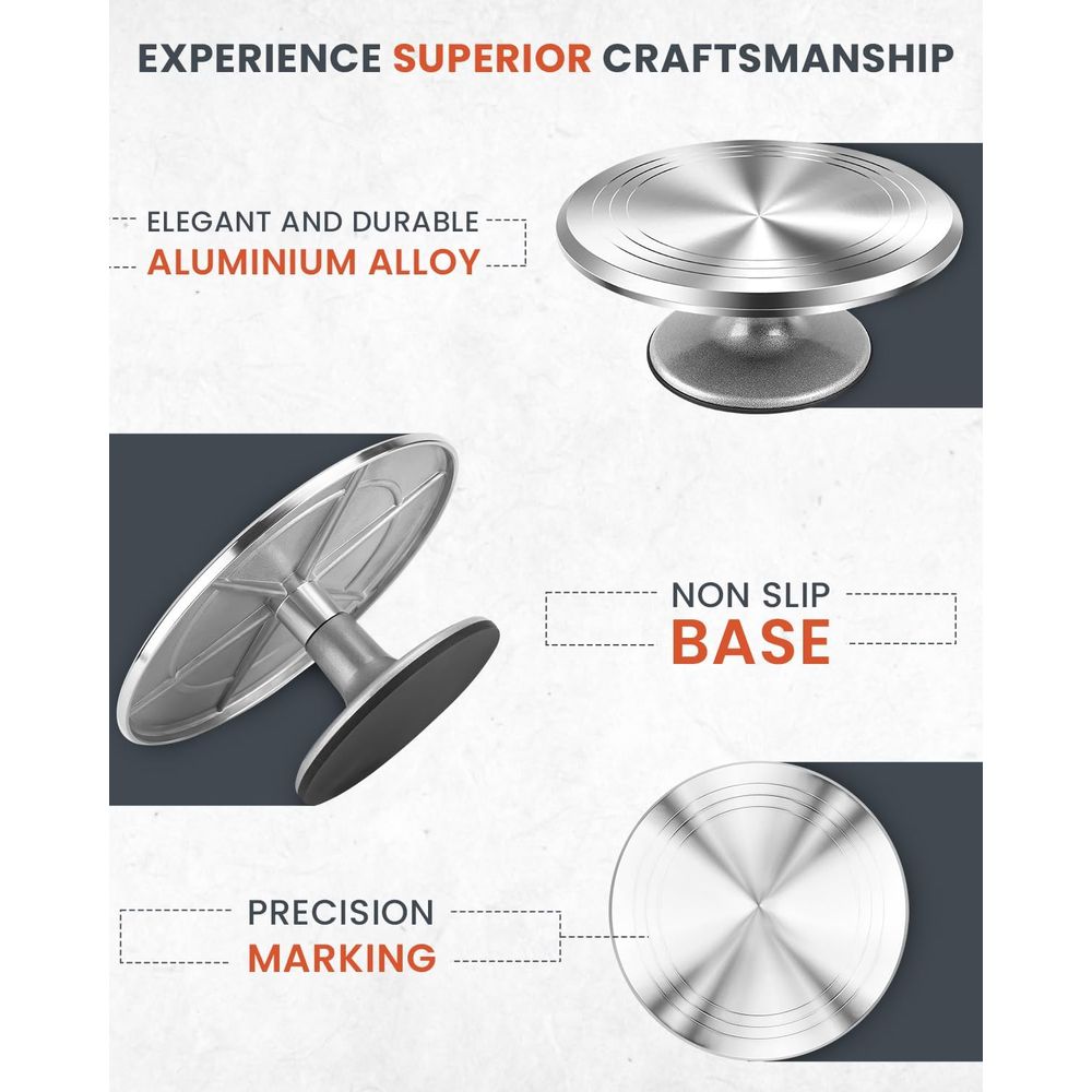 12 inch draaibare taartplateau - Cake Decorating Turntable recensie en prijs