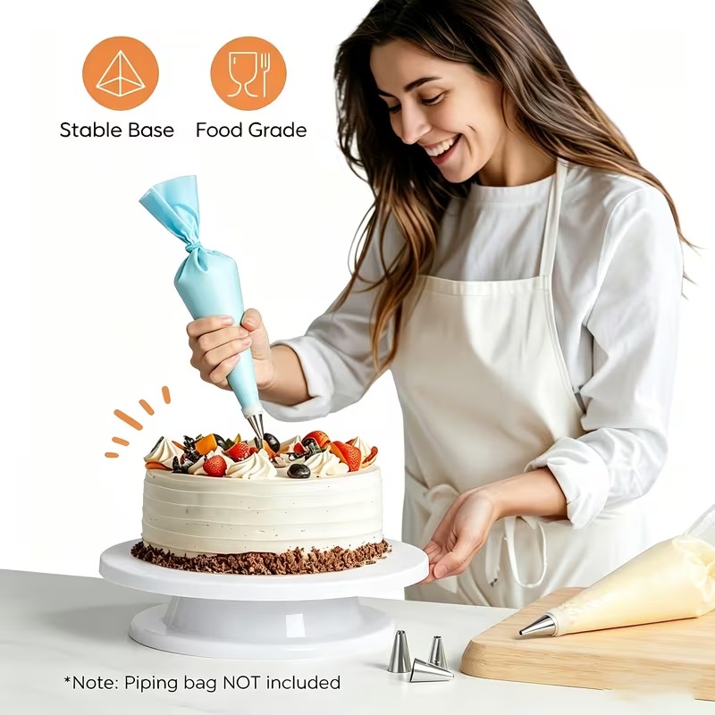 Een taartdraaischijf of draaib - Cake Decorating Turntable recensie en prijs